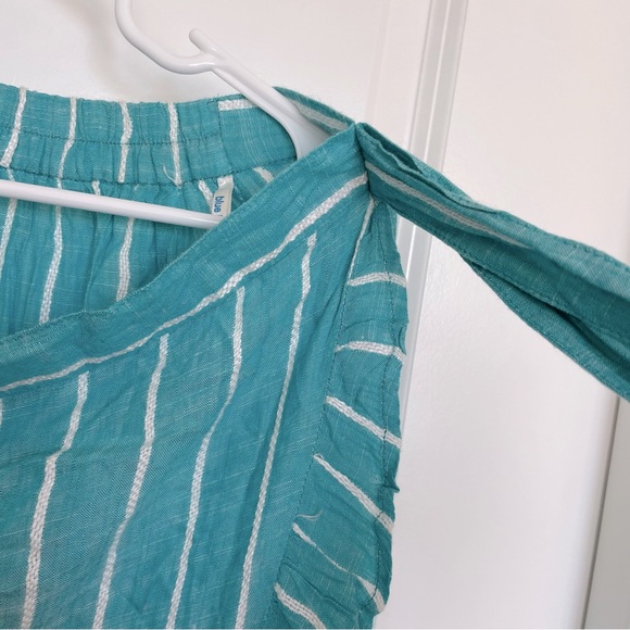 Ruffled Blue Island Asymmetrical Skirt 🏝️ - Picture 7 of 10